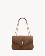 YSL LOULOU large in MATELASSÉ suede